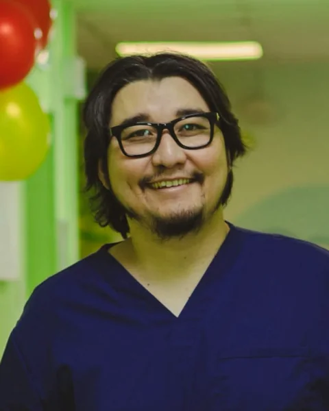 Dr Erlan Toktarkhan, lead physician of the clinic